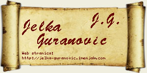 Jelka Guranović vizit kartica